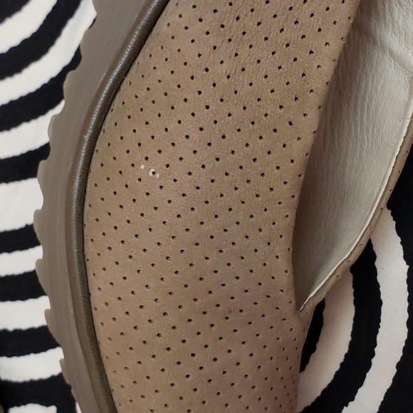 Fly London Peep Toe Leather Sling Back Wedges Tan Sz 40 - Picture 4 of 7